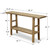 Approx. 59.4" wide, 13.4" deep, vintage console with shelf elmwood, Weathered Natural