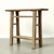 Approx. 43.3" wide, 11.8 " deep, vintage console with shelf, Weathered Natural