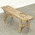 Vintage Noodle Bench 58.3" Wide 13" Deep Weathered Natural