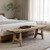 Vintage Noodle Bench 58.3" Wide 13" Deep Weathered Natural