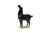 Terra Cotta Stallion Small Black 17X7X20H
