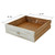 Amalfi Two Tones Side Table With Two Drawers 39x18x35H