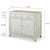 Amalfi Two Tones Side Table With Two Drawers 39x18x35H