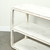 Ming Console Table with Shelf, Distressed Off White, 63x18x31. Pre-order only, minimum 2