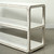 Ming Console Table with Shelf, Distressed Off White, 63x18x31. Pre-order only, minimum 2