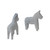 Pair of White Marble Littlehorse Bookend