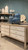 Ming two tones sideboard with 6 Drawers Antique Off White 61x17x31H
