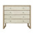 Ming Two Tones Dresser 4 Drawers Antique Off White 41x20x35H