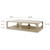 Ming Arch Coffee Table Weathered Whitewash 67x43x16