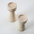 Set of Two Travertine Candle Holder(10" and 7.8" high)