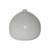 Approx. 10" Off White Ceramic Pot water-drop shape