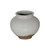 Approx. 6" Off White Ceramic Pot with Unglazed Base