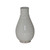 9" Off White Ceramic Vase With Two Lines