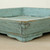Approx. 20 Inches Reclaimed Wood SquareTray Distressed Soft Aqua