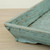 Approx. 20 Inches Reclaimed Wood SquareTray Distressed Soft Aqua