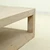 55" Long Peking Grand Framed coffee table Weathered Whitewash