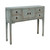Four drawers console table weathered soft aqua 39x10x33H