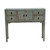 Four drawers console table weathered soft aqua 39x10x33H