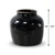 Approx. 10-13 Inches High Vintage oil pot with black glaze Large (size vary)