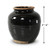 Approx. 4-6 Inches Tall Vintage Oil Pot with Black Glaze