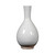 White vintage style bottle vase with unglazed base