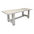 Amalfi Two Tones 7'  Long Dining Table antique off white 86x35x31H