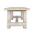 Amalfi Two Tones 7'  Long Dining Table antique off white 86x35x31H