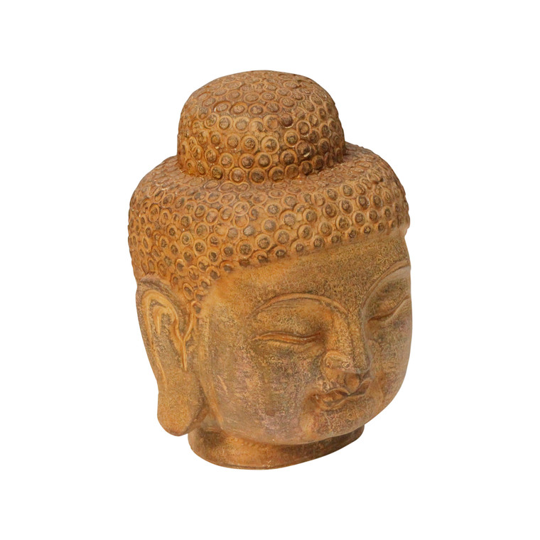 Blue Stone Buddha Head Statue