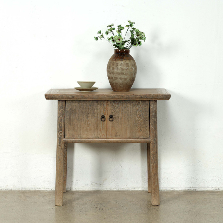 Vintage Table with Two Doors 35x18x31.5H