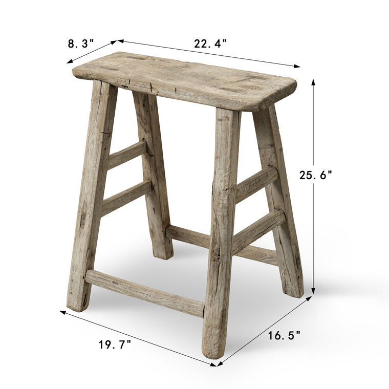 Vintage Accent Table Approx.22.4 Inches Wide 8.3" Deep 25.6" High