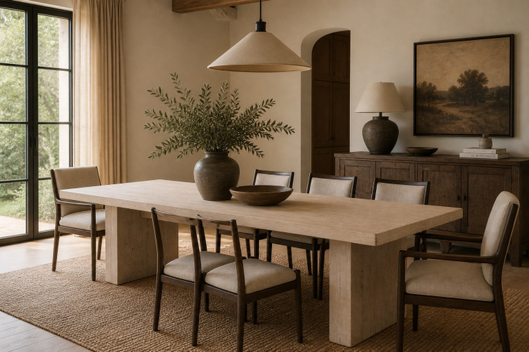 Bari Dining Table-94“Weathered Gray