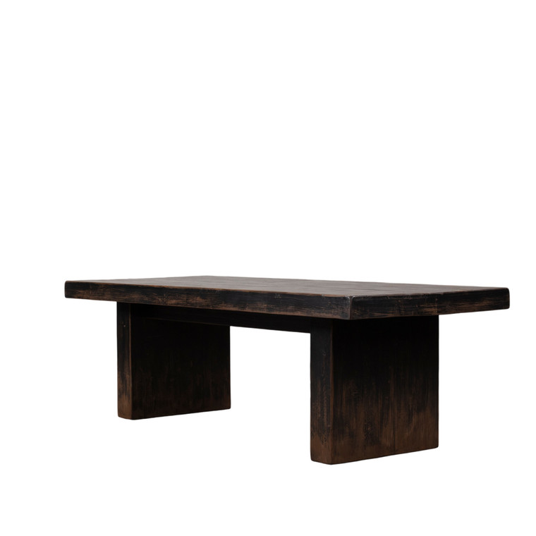 Bari Dining Table-94" Distressed Black