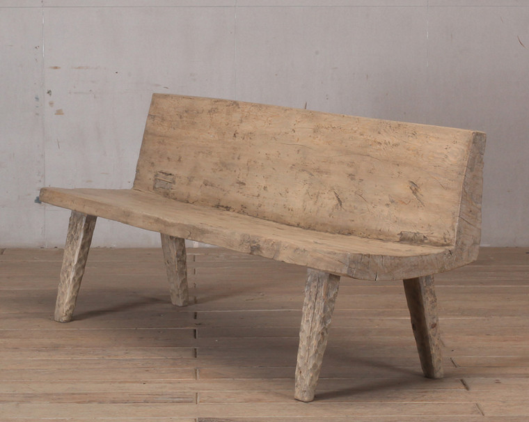 Apr. 71“ Live Edge Vintage Bench Weathered Natural