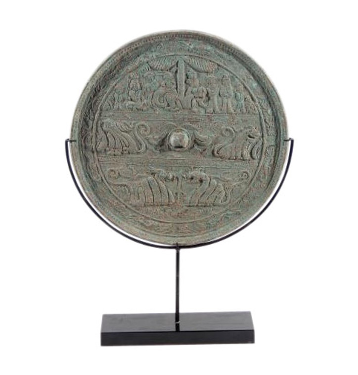 Bronze Green Han Dynasty Mirror Large