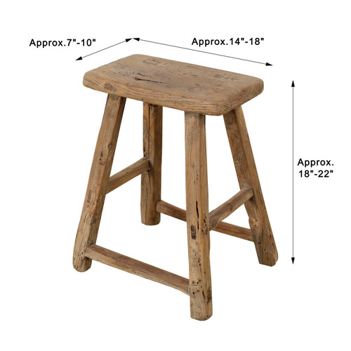 家具 U.K. vintage Furniture Stool Vintage Stool Rectangular Approx. 18-22 Inches High 14-18
