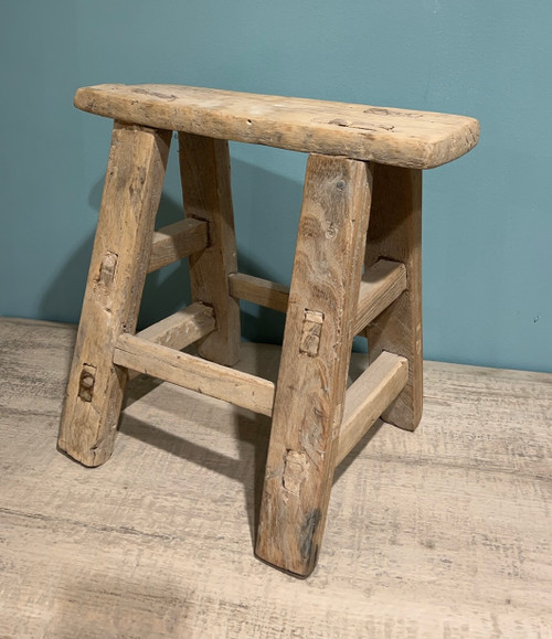 Vintage Mini Step Stool Rectangular Approx.12-16 Inches High 12-15