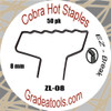Cobra Hot Staples ZL-08 Z-Long Pattern 8mm