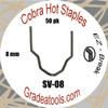Cobra Hot Staples SV-08 V-Pattern 8mm