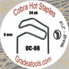 Cobra Hot Staples DC-08 Double inside Corner 8mm