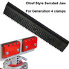 Chief Frame machine anchoring clamps grip jaws Chief Part# CK13009Y  Generation 4 serrated jaw  A2