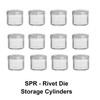 SPR-12 Round Rivet Storage Cylinders 12 Pack -