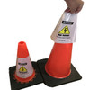 Electric Vehicle High Voltage Danger Sign - Cone Collar