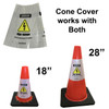 Electric Vehicle High Voltage Danger Sign - Cone Collar-3