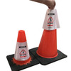 Electric Vehicle High Voltage Battery Sign - Cone Collar