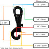 Plastic Safety Chain Spring Loaded Plastic Snap Connector - Hook K