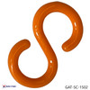 Plastic Safety Chain Orange S - Hook Orange  2-1/4" (56mm) A
