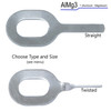 AlMg3  Aluminum Dent Pulling Rings Keys - Straight & Twisted A
