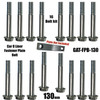 Car O Liner Fastener Plate  Bolt Kit, 130mm - B106