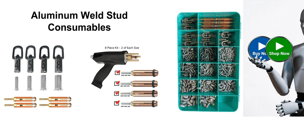 Aluminum Dent Pulling Weld Studs