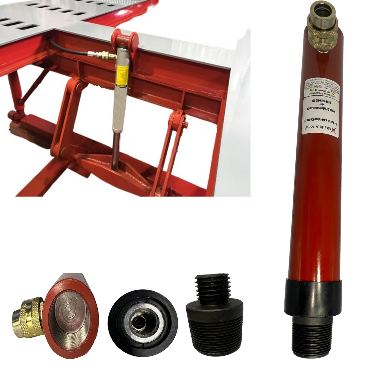 Replacement S21 Chief Frame Machine Lift Ram 10" Stroke, 10 Ton Ram  D